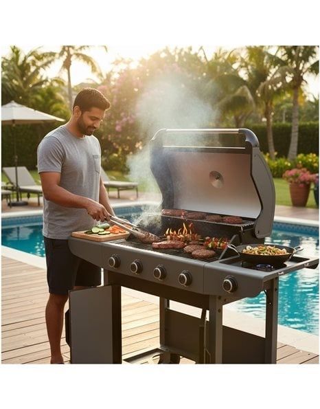 Газово барбекю Bormann - Elite Forge BBQ6041, 14.5W, 4+1 горелки