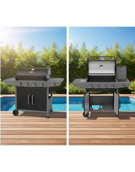 Газово барбекю Bormann - Elite Forge BBQ6041, 14.5W, 4+1 горелки