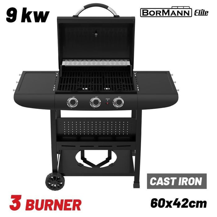 Барбекю Bormann Elite – BBQ6030 Forge, 9 kW, 3 горелки