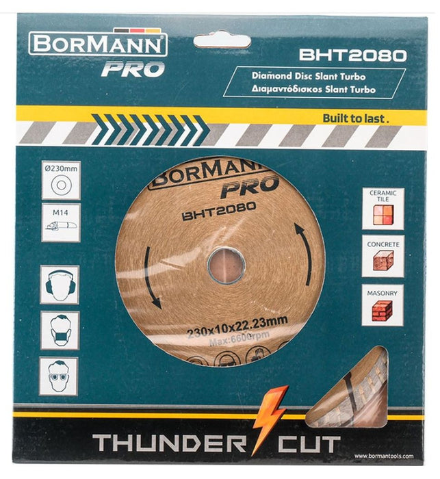 Диамантен диск Bormann - Pro Slant Turbo, BHT2080, 23cm