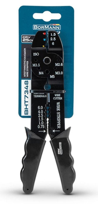 Клещи за кримпване Bormann - Pro BHT7348, 20 cm