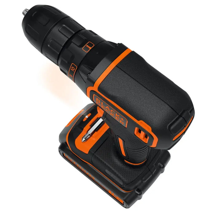 Бормашина Black & Decker BDCDC18KB-QW Безключова Черен