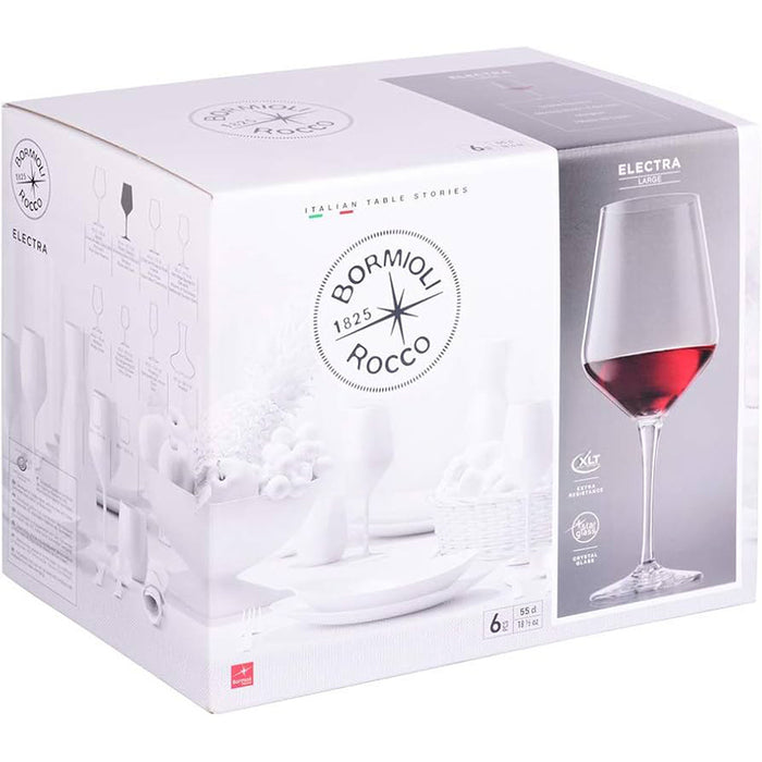 ЧАША ЗА ВИНО 550 ML 6 БРОЯ ELECTRA L BORMIOLI ROCCO