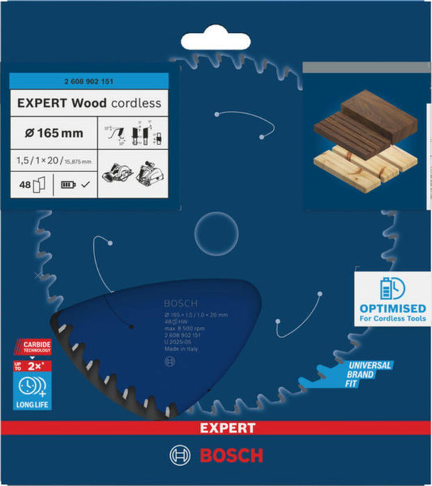 ДИСК ЦИРКУЛЯР WOOD 165 MM BOSCH EXP