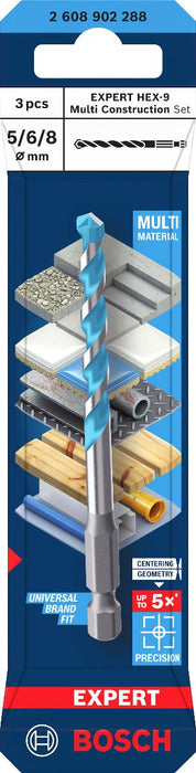 BOSCH EXP КОМПЛЕКТ СВРЕДЛА 3БР