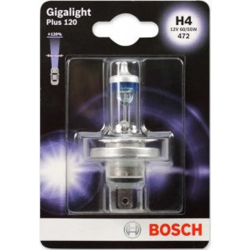 BOSCH GIGALIGHT PLUS 120% H4 3200K 55W/60W 12V CARTON