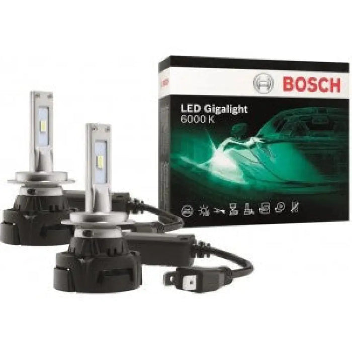 BOSCH GIGAWHITE H7 6000K 30W 12V CARTON BLISTER X2 PCS