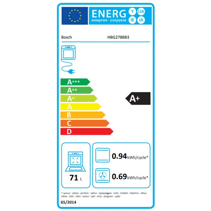 Bosch HBG278BB3 SER6 Фурна A+ Pyro + Hydro 10 HM AutoPilot