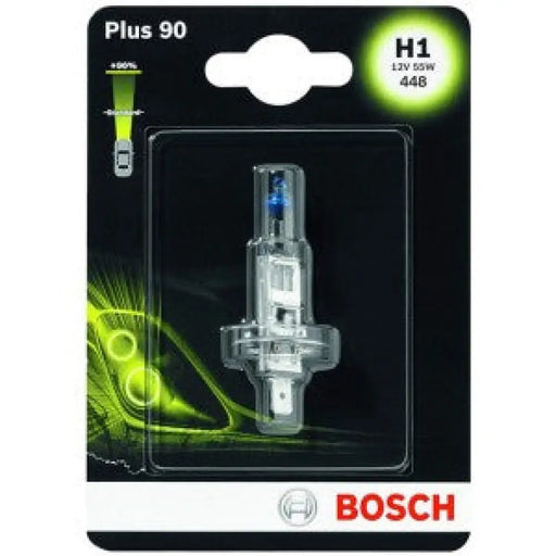 BOSCH PLUS 90% H1 3200K 55W 12V CARTON BLISTER 1 PCS