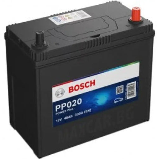 BOSCH POWER PLUS 45AH 330A R+ JIS Тънки клеми