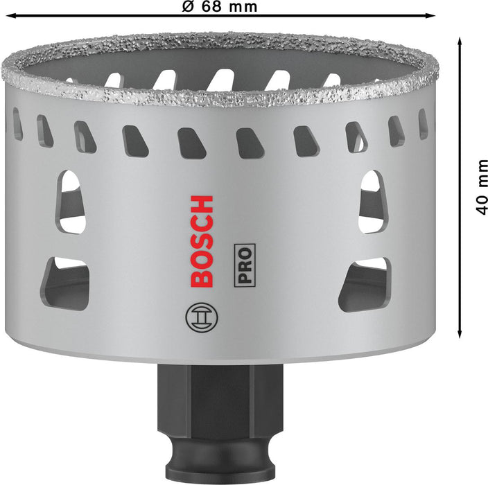 БОРКОРОНА ЗА ПЛОЧКИ Ф68 BOSCH PRO