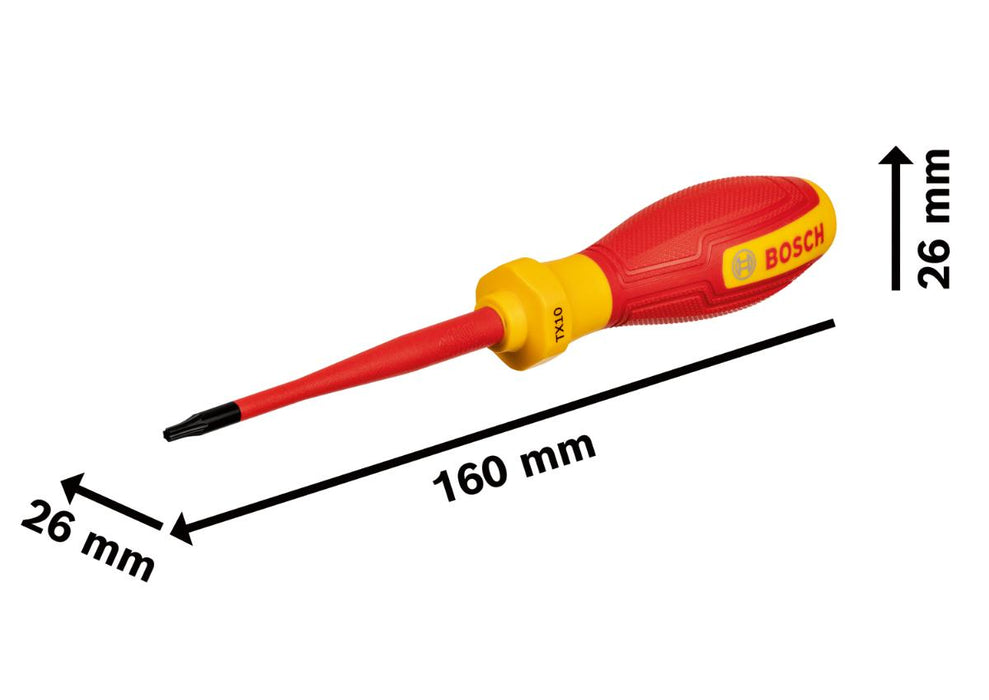 ОТВЕРТКА TORX 1000V 10X75 BOSCH PRO