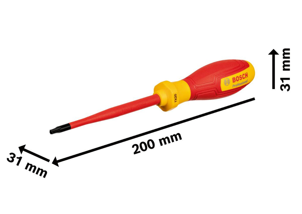 ОТВЕРТКА TORX 1000V 20X100 BOSCH PRO