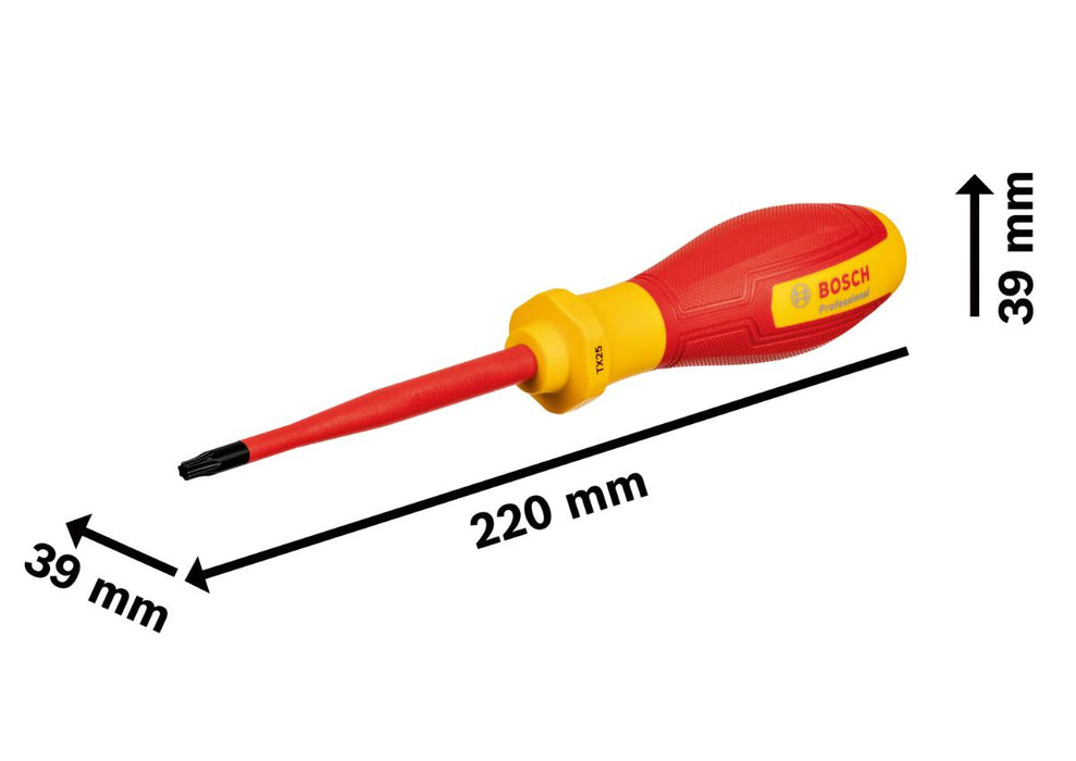 ОТВЕРТКА TORX 1000V 25X100 BOSCH PRO