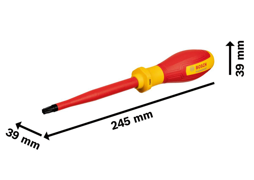 ОТВЕРТКА TORX 1000V 40X125 BOSCH PRO