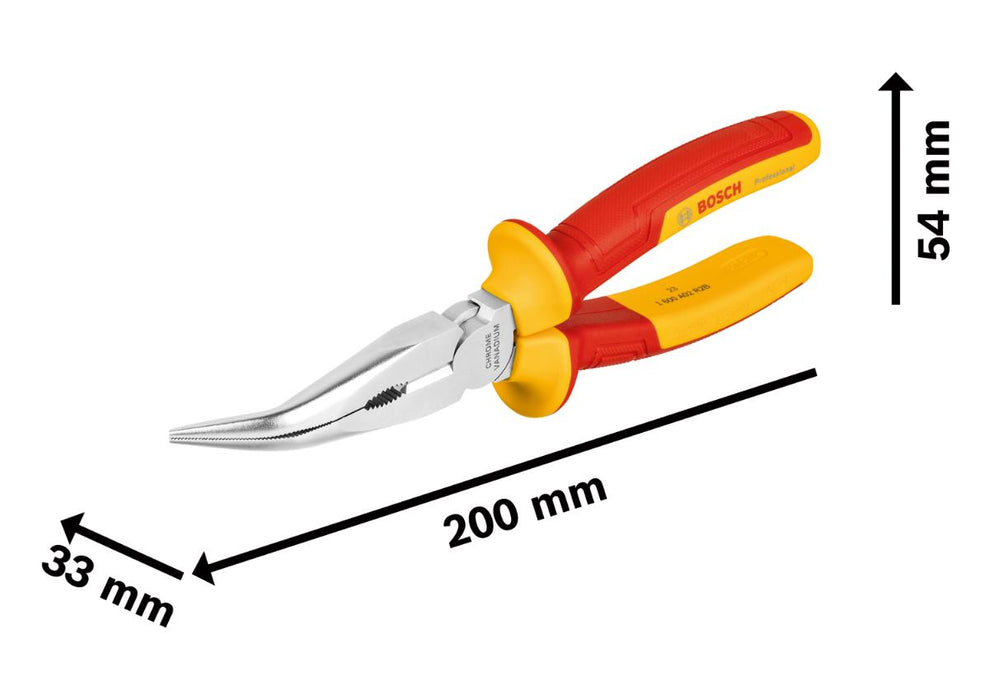 КЛЕЩИ ИЗВИТИ 1000V 200MM BOSCH PRO