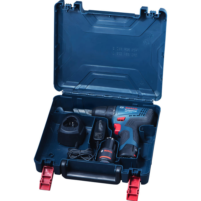 АКУМУЛАТОРНА БОРМАШИНА BOSCH PROFESSIONAL GSR 120 Li 12 V, 30.00 nm, БРОЙ БАТЕРИИ 2, 2.00 Ah, КУФАР