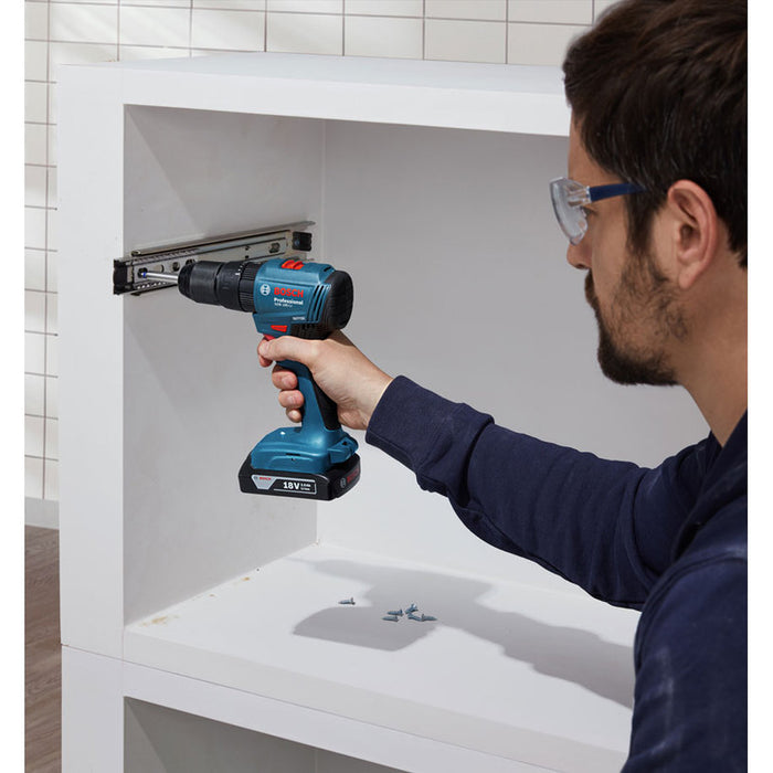 АКУМУЛАТОРНА БЕЗЧЕТКОВА УДАРНА БОРМАШИНА BOSCH PROFESSIONAL GSB 185 18 V, 50.00 nm, БЕЗ БАТЕРИЯ И ЗАРЯДНО, КУФАР