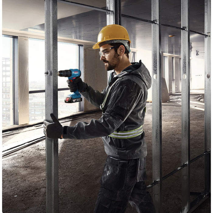 АКУМУЛАТОРНА БЕЗЧЕТКОВА УДАРНА БОРМАШИНА BOSCH PROFESSIONAL GSB 185 18 V, 50.00 nm, БЕЗ БАТЕРИЯ И ЗАРЯДНО, КУФАР