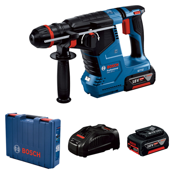 АКУМУЛАТОРЕН ПЕРФОРАТОР BOSCH PROFESSIONAL GBH 187-Li 18 V, 2.40 J