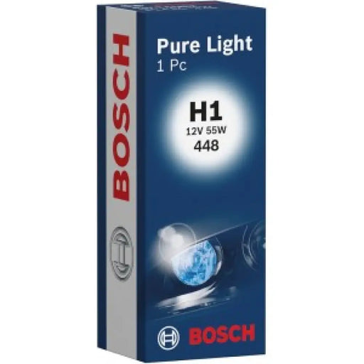 BOSCH PURE LIGHT H1 4000K 55W 12V CARTON BOX 1 PCS