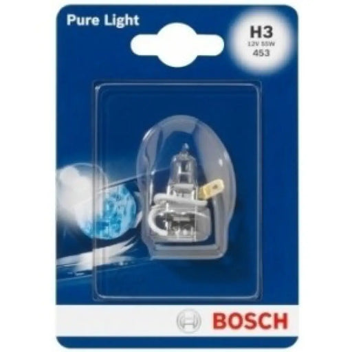 BOSCH PURE LIGHT H3 4000K 55W 12V CARTON BLISTER 1 PCS
