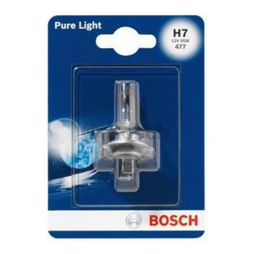 BOSCH PURE LIGHT H7 4000K 55W 12V CARTON BLISTER 1 PCS