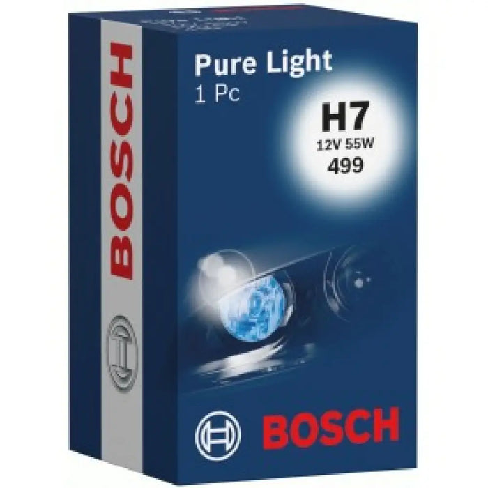 BOSCH PURE LIGHT H7 4000K 55W 12V CARTON BOX 1 PCS