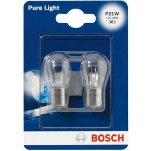 BOSCH PURE LIGHT P21W 4000K 21W 12V CARTON BLISTER X2 PCS