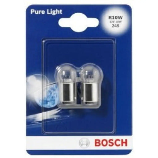 BOSCH PURE LIGHT R10W 4000K 10W 12V CARTON BLISTER X2 PCS