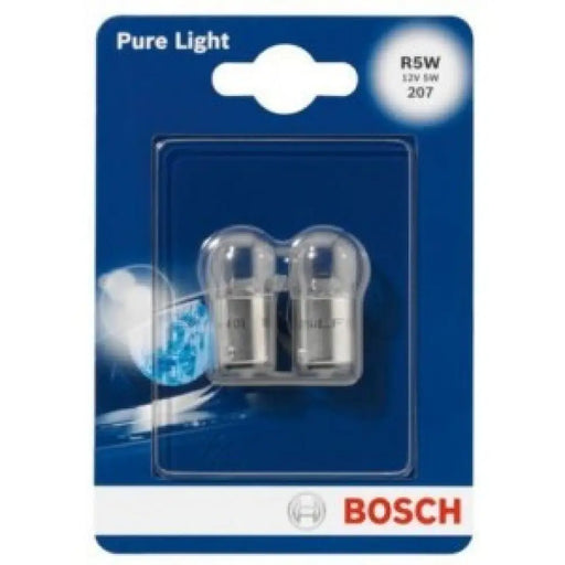 BOSCH PURE LIGHT R5W 4000K 5W 12V CARTON BLISTER X2 PCS