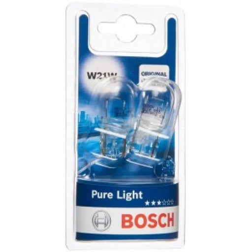 BOSCH PURE LIGHT W21W 4000K 21W 12V CARTON BLISTER X2 PCS