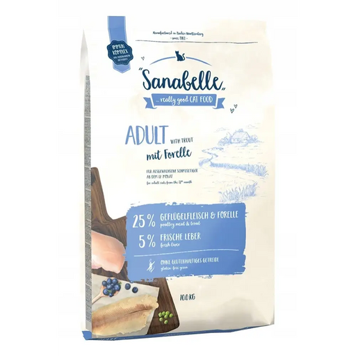 BOSCH Sanabelle Adult Trout - суха храна за котки - 10 кг