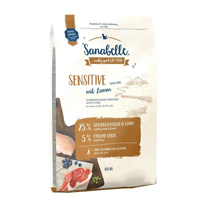 BOSCH Sanabelle Sensitive Lamb - суха храна за котки - 10 кг