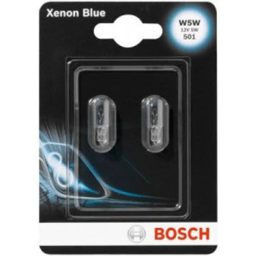 BOSCH XENON BLUE W5W 4200K 5W 12V CARTON BLISTER X2 PCS