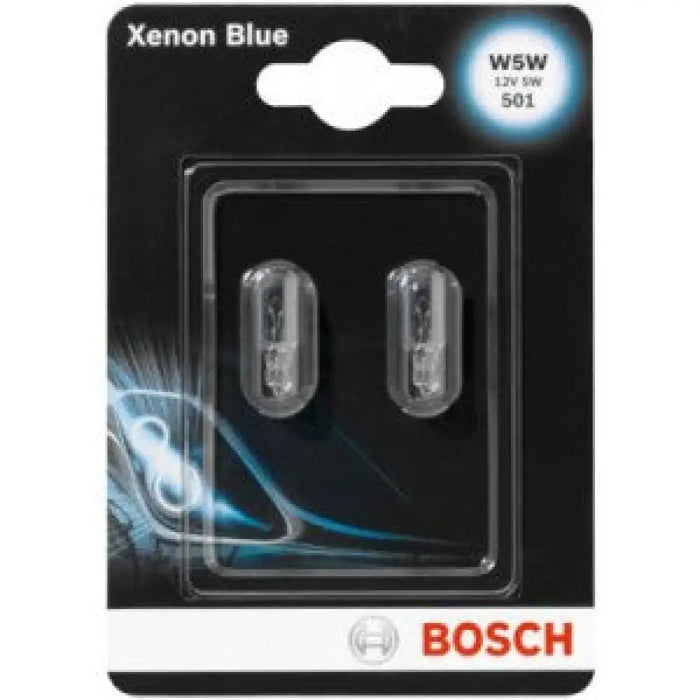 BOSCH XENON BLUE W5W 4200K 5W 12V CARTON BLISTER X2 PCS