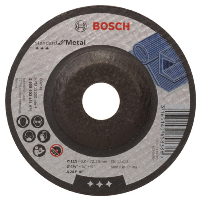 ДИСК ЗА ШЛАЙФАНЕ НА МЕТАЛ 115X6MM BOSCH