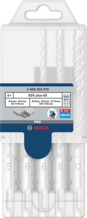 КОМПЛЕКТ СВРЕДЛА SDS PLUS-5X 5БР BOSCH