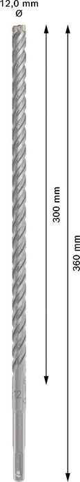 СВРЕДЛО BOSCH SDS-PLUS-5X 12X300X360