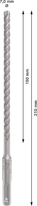 СВРЕДЛО BOSCH SDS-PLUS-5X 7X150X210