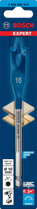 СВРЕДЛО BOSCH ПЛОСКО 16X100X152