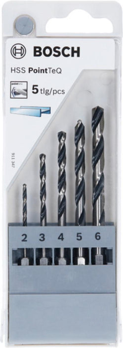 КОМПЛЕКТ СВРЕДЛА HSS HEX 5БР BOSCH
