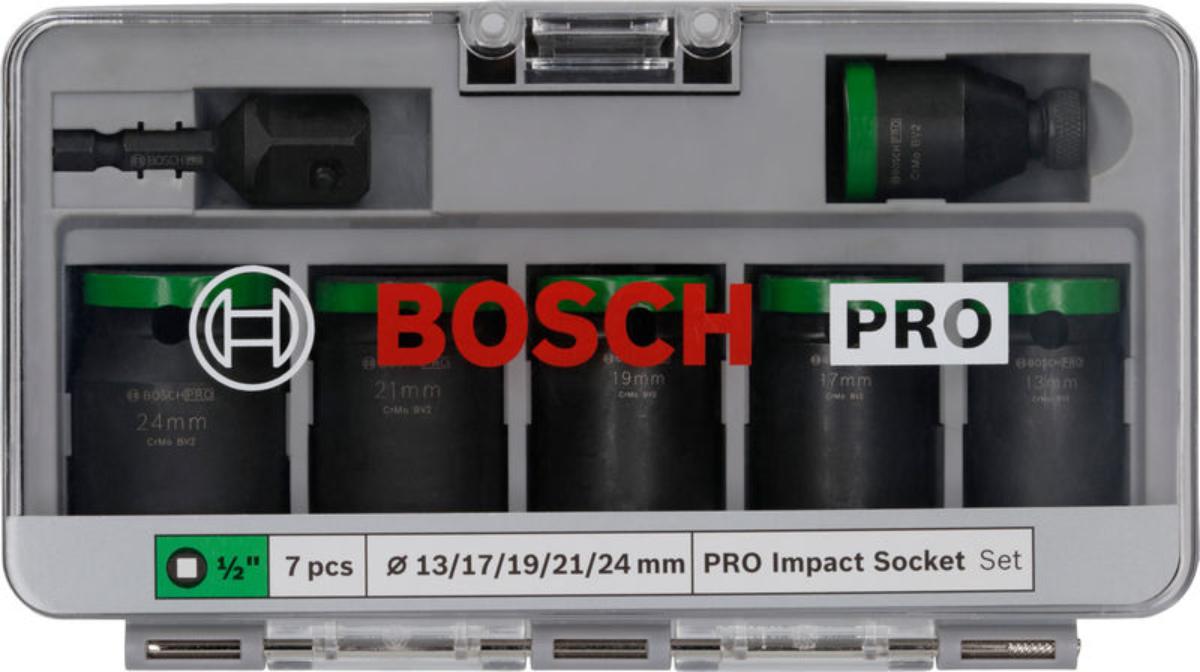 КОМПЛЕКТ УДАРНИ ВЛОЖКИ 1/2 7БР BOSCH
