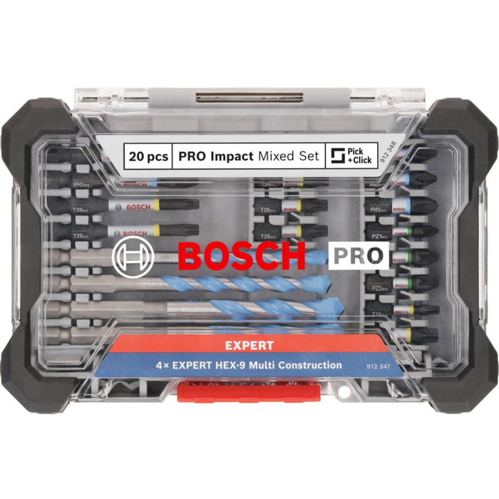 КОМПЛЕКТ БИТОВЕ И СВРЕДЛА 20БР BOSCH
