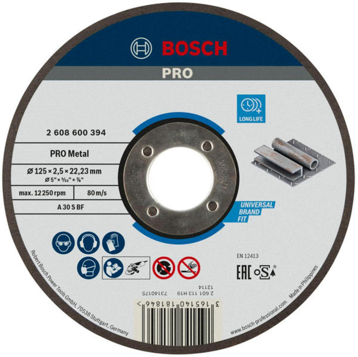 ДИСК КАРБОФЛЕКСЕН МЕТАЛ Ф125Х2.5ММ BOSCH