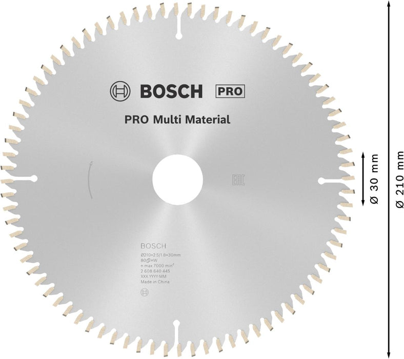 ДИСК ЗА ЦИРКУЛЯР MULTI 210MM BOSCH