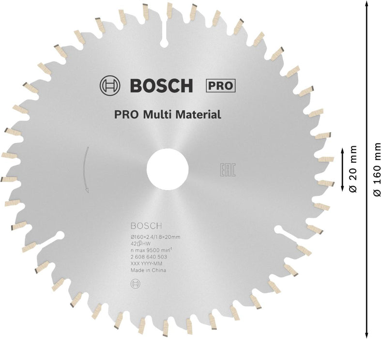 ДИСК ЗА ЦИРКУЛЯР MULTI 160MM BOSCH