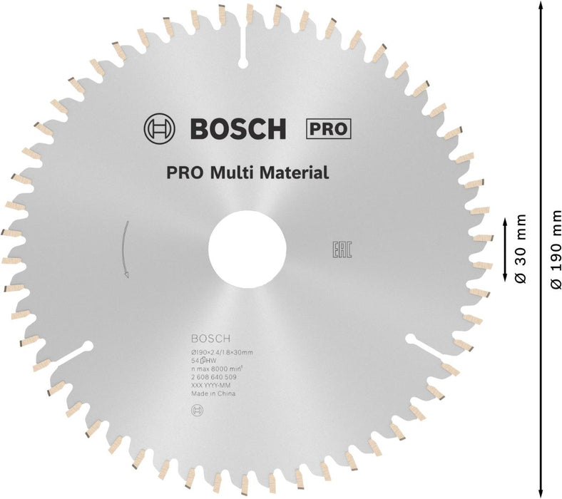 ДИСК ЗА ЦИРКУЛЯР MULTI 190MM BOSCH