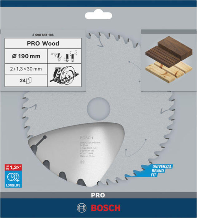 ДИСК ЗА ЦИРКУЛЯР ЗА ДЪРВО 190MM BOSCH