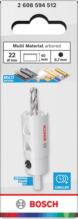 BOSCH БОРКОРОНА MULTI MATERIAL 22MM